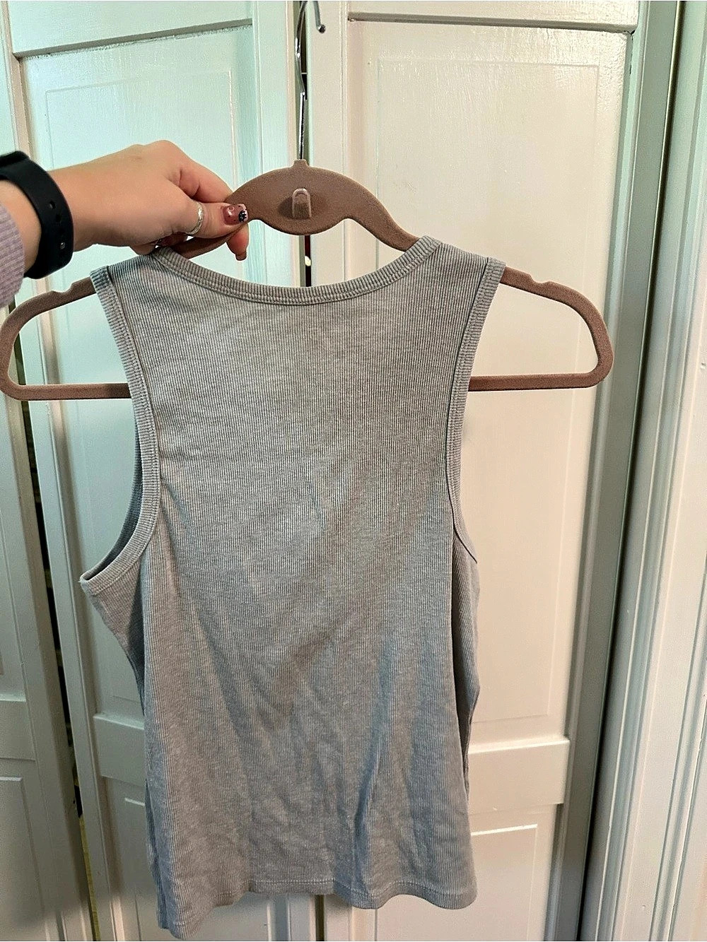 No boundaries Gray Ribbed Tank Top - Picture 5 of 5
